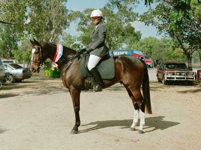 Haji Baba wins Champion Hack at Katherine Show, 2001